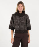 Welsh Alpaca Soft Kimino Collar - Caffe
