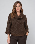 Welsh Alpaca Soft Kimino Collar - Caffe