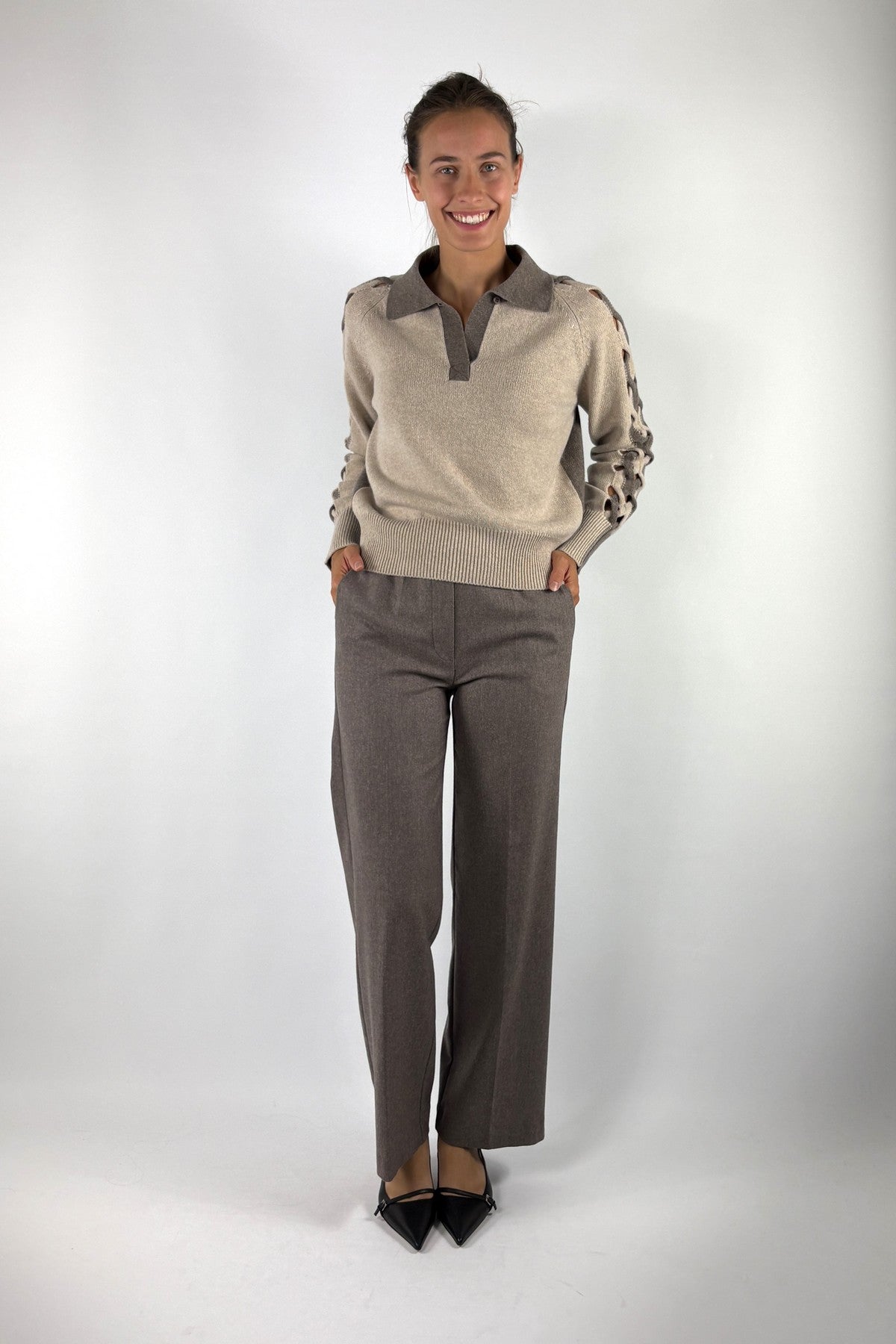 Trousers - Visone