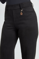Straight Leg  31- Washable Vegan Suede - Black