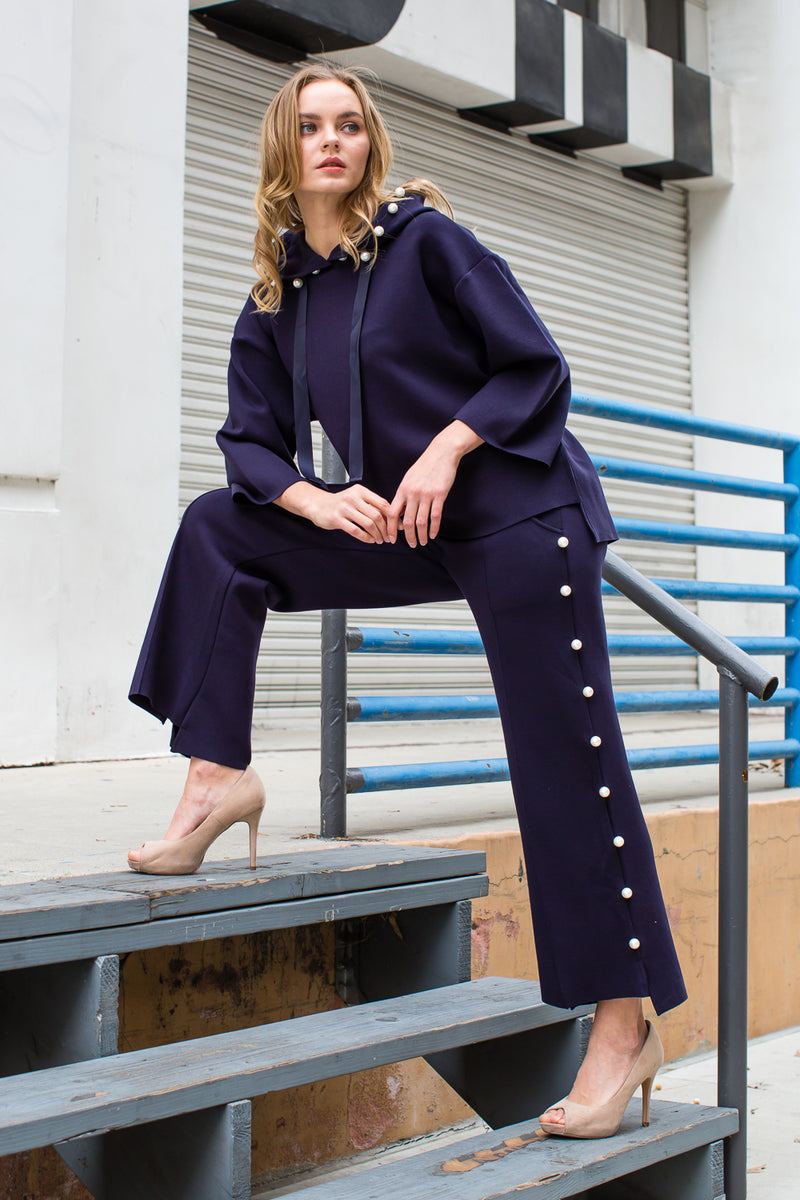 Francine Pearl Hoodie with White Pearls – Marta's of Raleigh