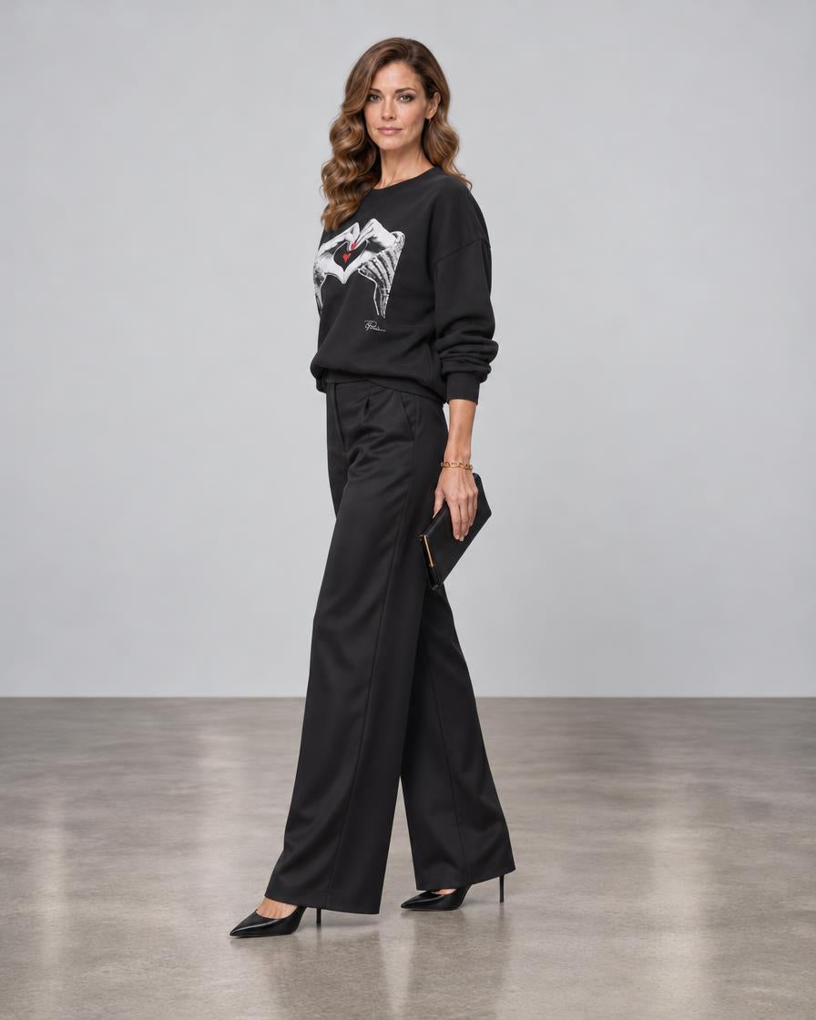 Full Heart Cozy Sweatshirt - Black