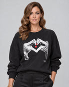 Full Heart Cozy Sweatshirt - Black
