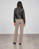 Camille Vegan Leather Jacket - Black