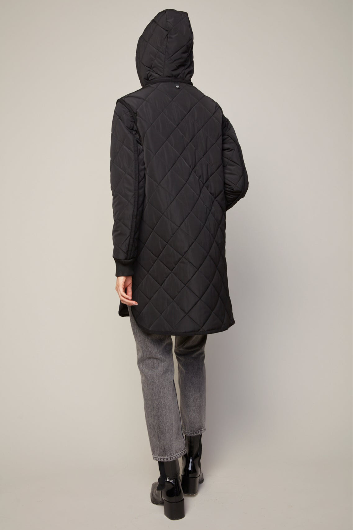 Libby Quilt Coat - Black