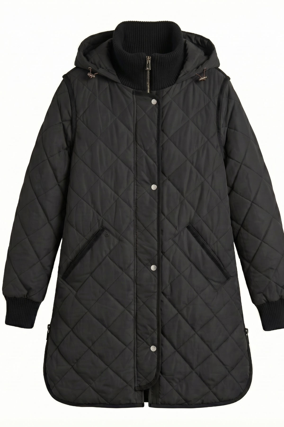 Libby Quilt Coat - Black