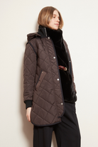 Libby Quilt Coat - Chocolate