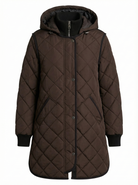 Libby Quilt Coat - Chocolate