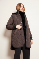 Libby Quilt Coat - Chocolate