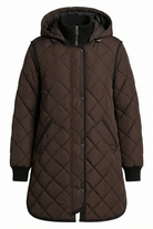 Libby Quilt Coat - Chocolate