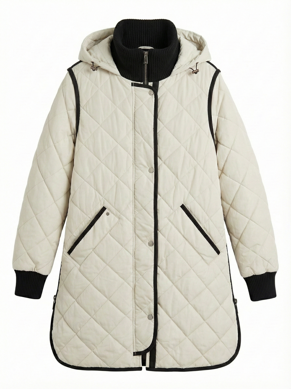 Libby Quilt Coat - White