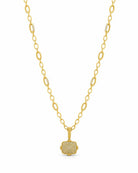 Amazonian Allure Pavé Square Chain Necklace - Gold