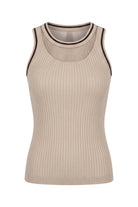 Gio Tank - Champagne/Espresso