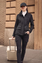 Kenya Faux Suede Safari Jacket - Black