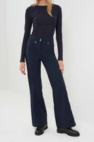 Harley Midweight Travel Wide Leg Pant - Navy