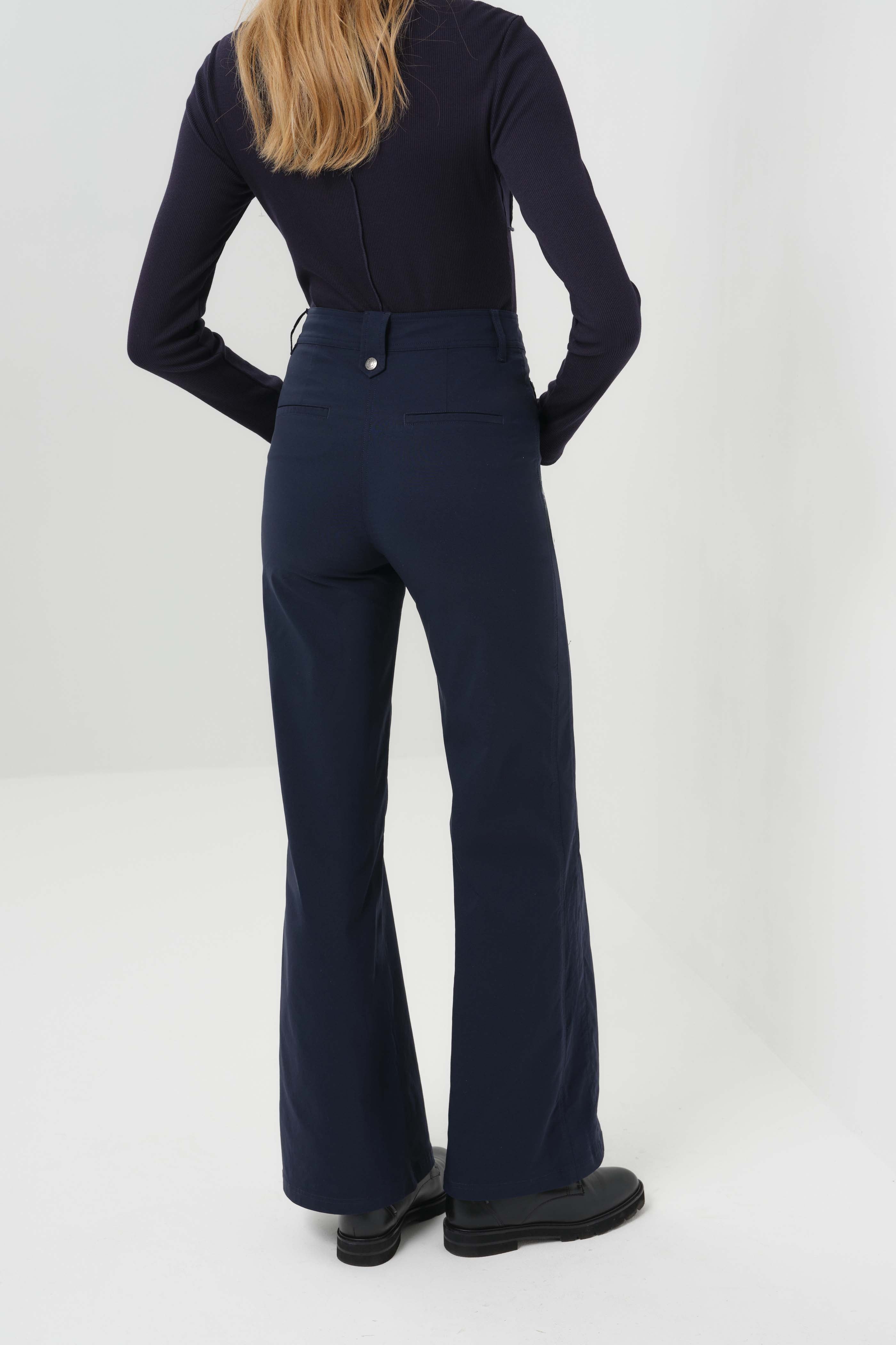Harley Midweight Travel Wide Leg Pant - Navy