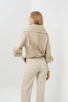 Casey Crop Windbreaker - Champagne