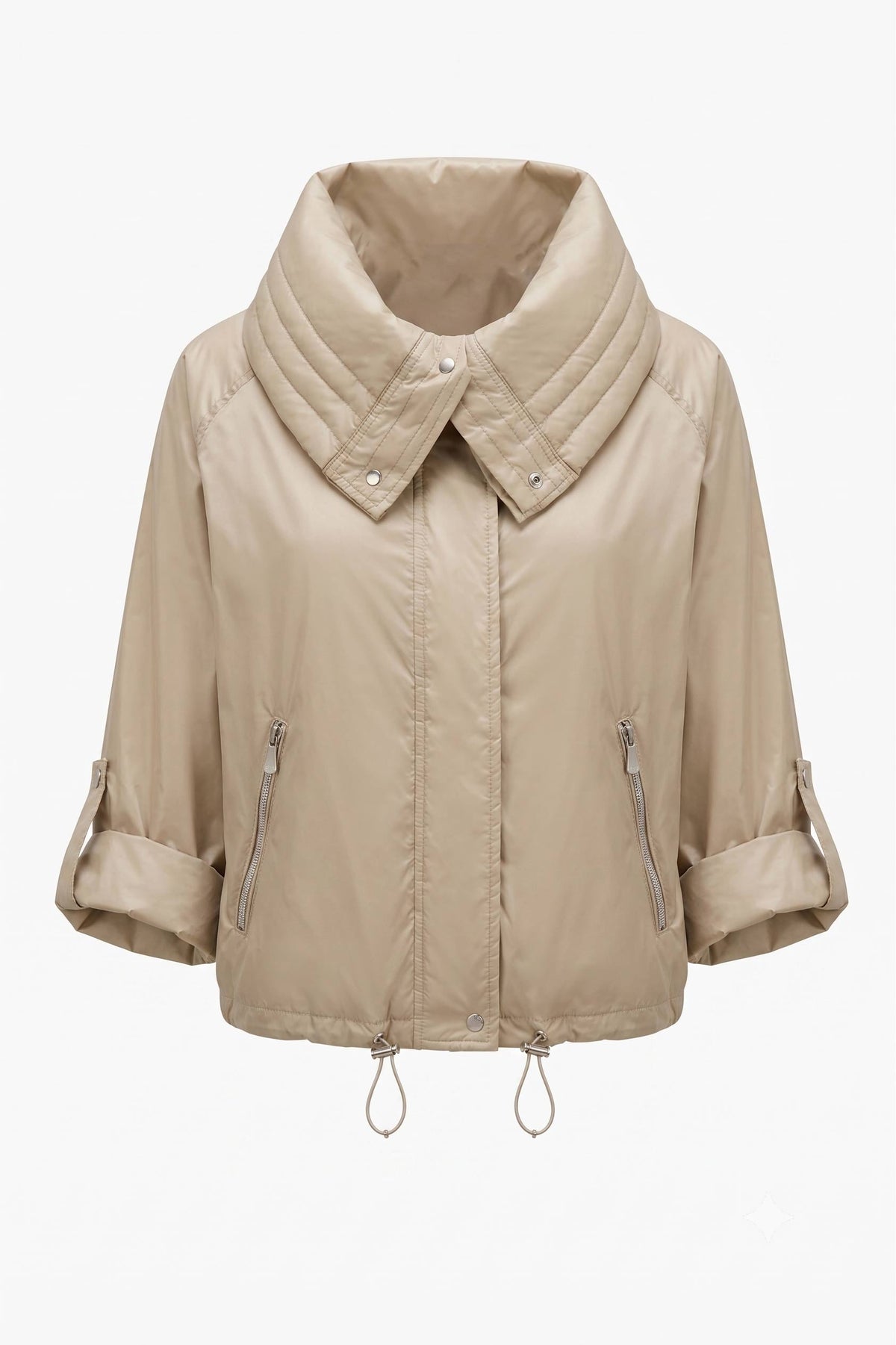Casey Crop Windbreaker - Champagne