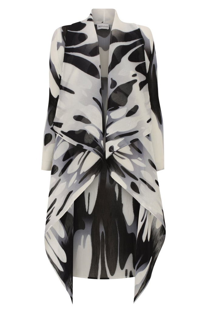 Long Collare Coat - Prints and Ombre