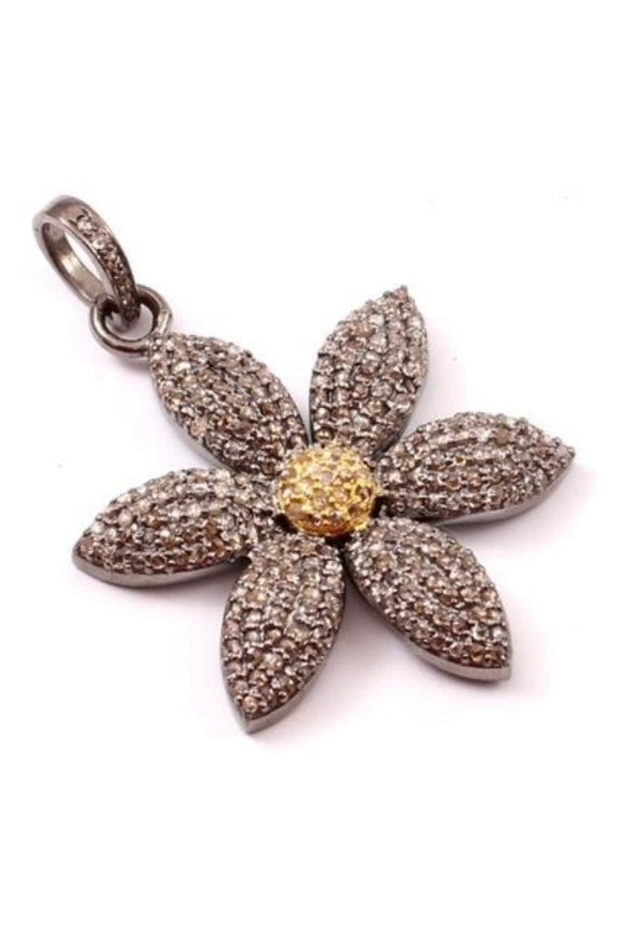 Daisy Pendant - Two Tone