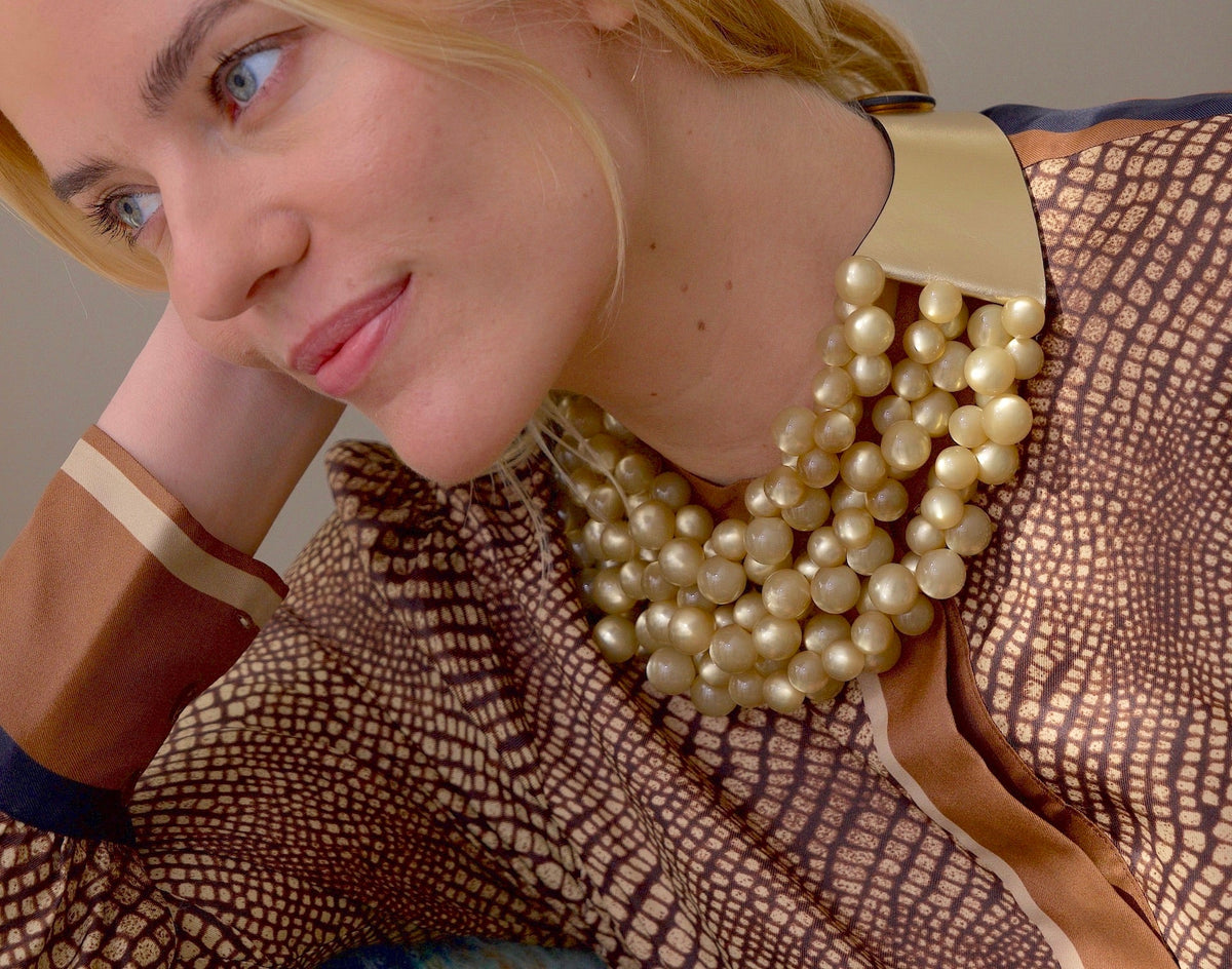 Bubble Gold Necklace