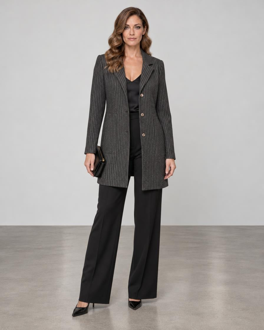 Porto Summit Jacket - Grey Herringbone
