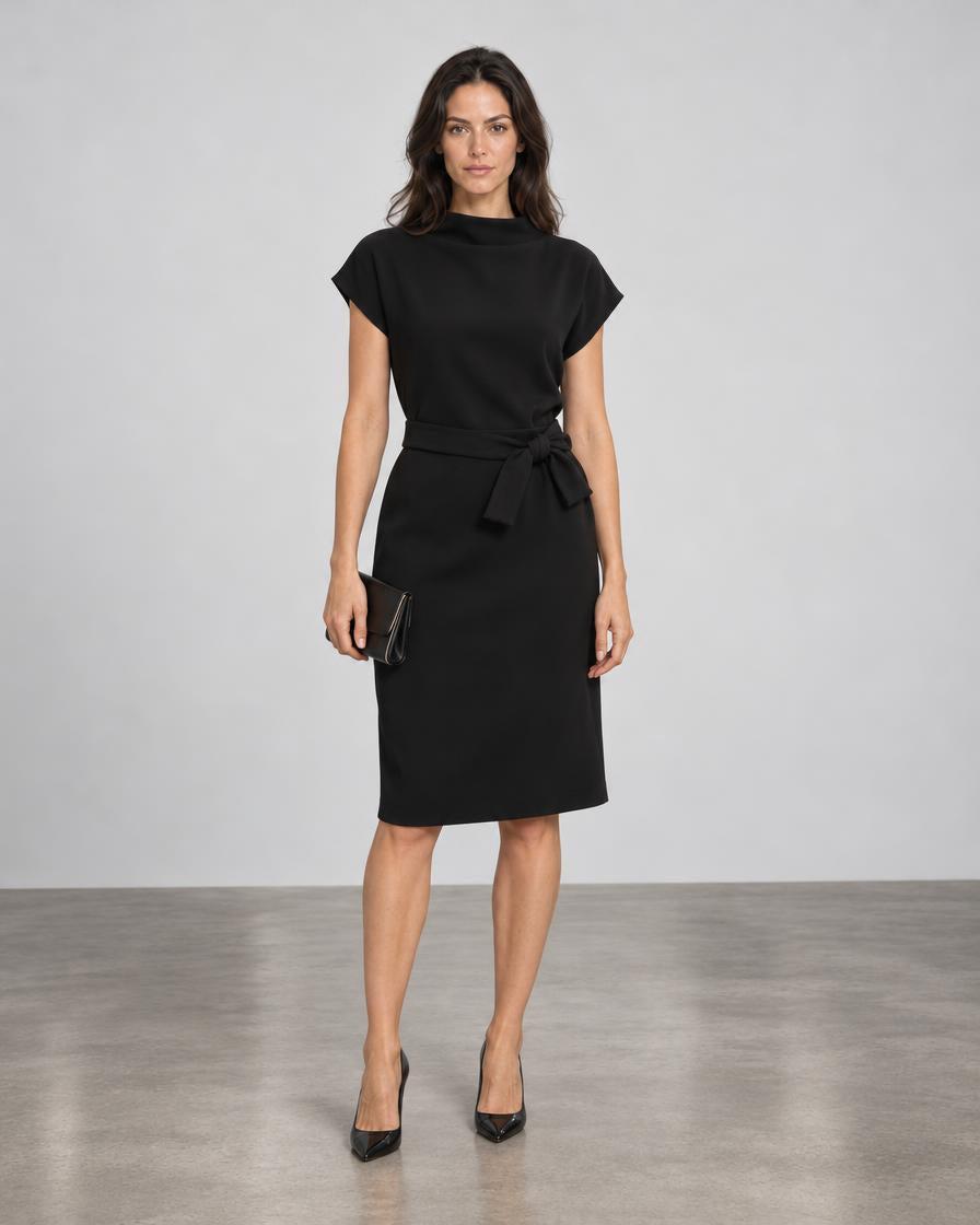 Lola + Sophie Sporty Neo Dress - Black
