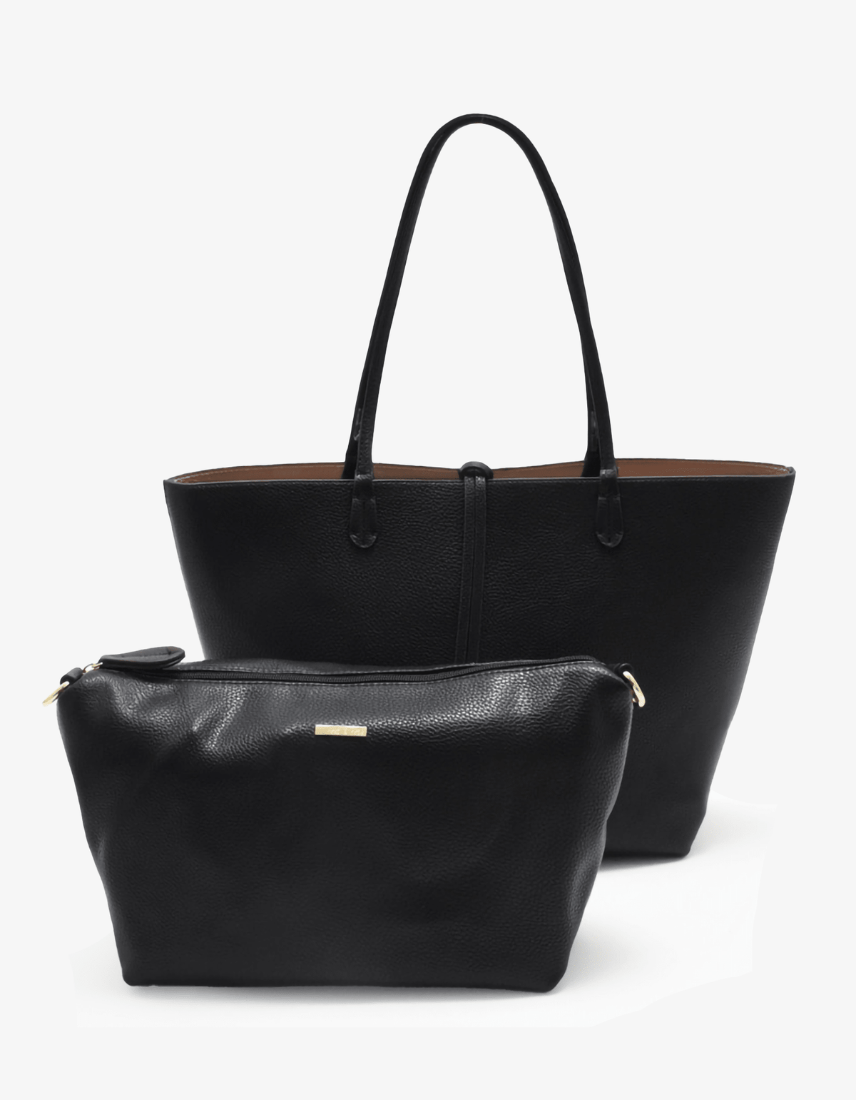 Departure Tote - Black/Taupe