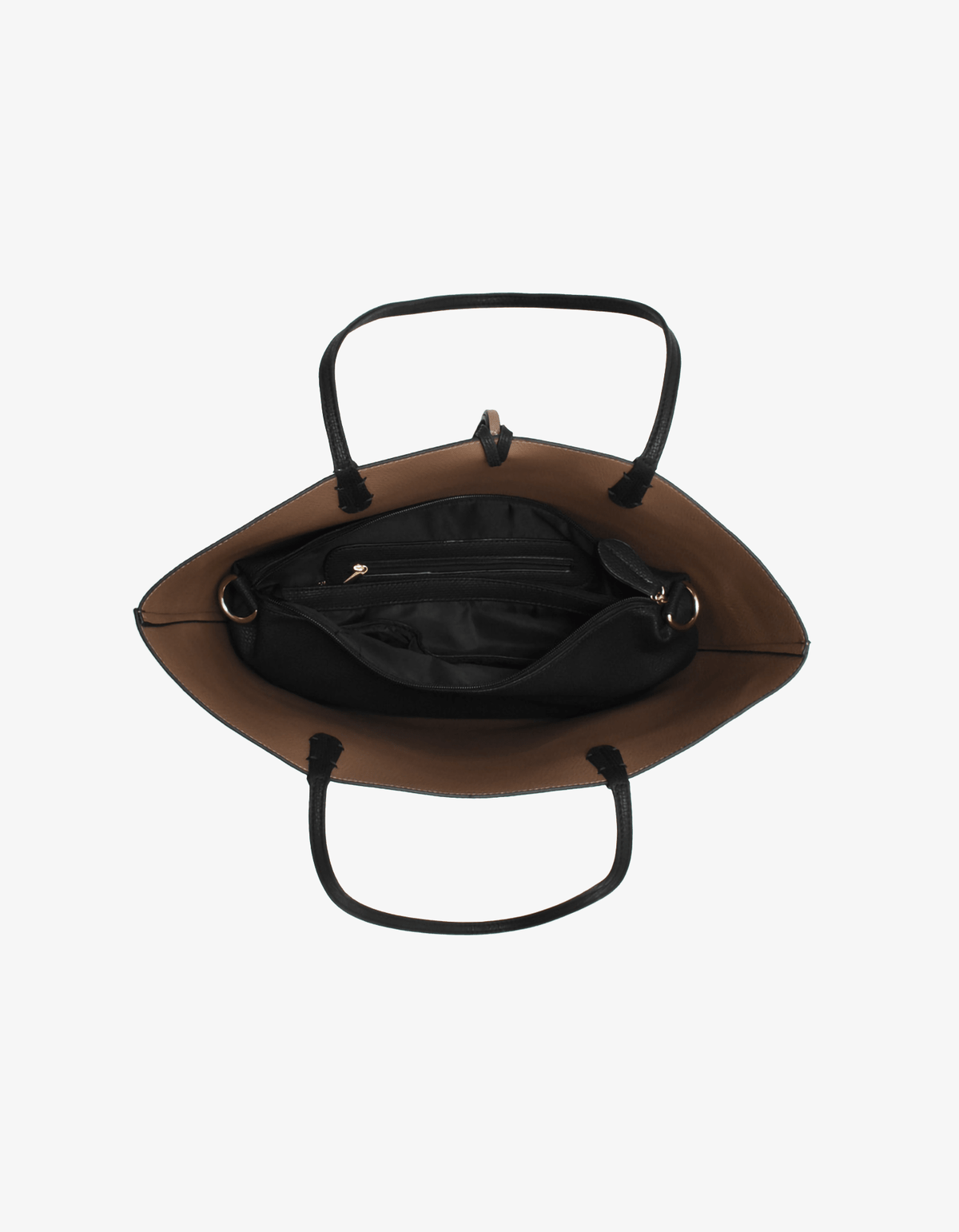 Departure Tote - Black/Taupe