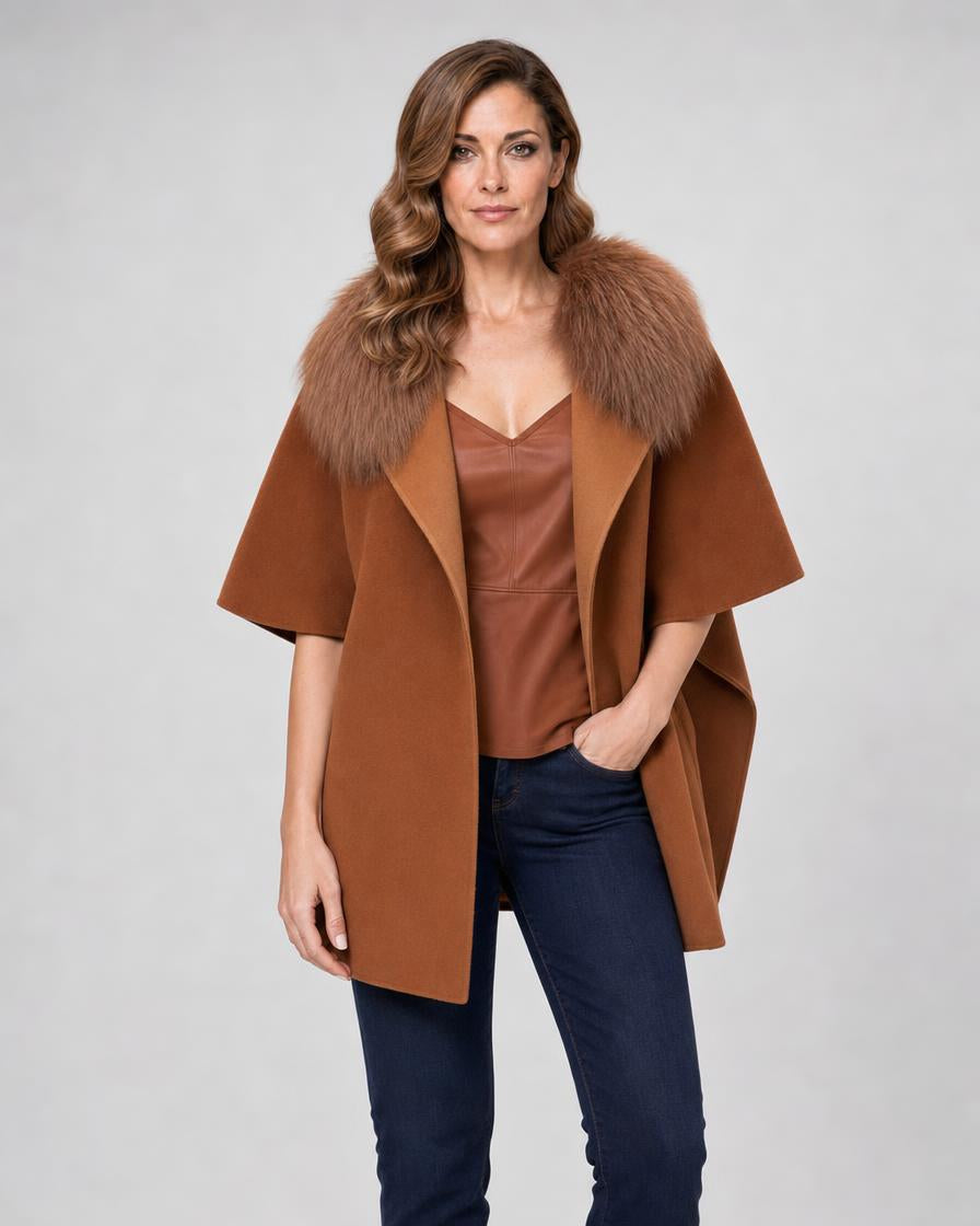 Short Sleeve Jacket - Camel