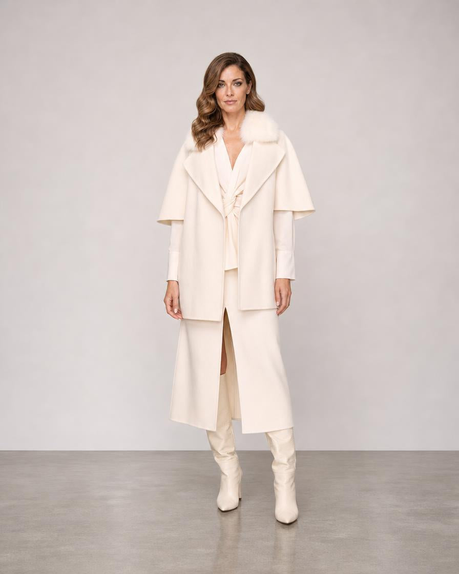 Short Sleeve Jacket - Ivory