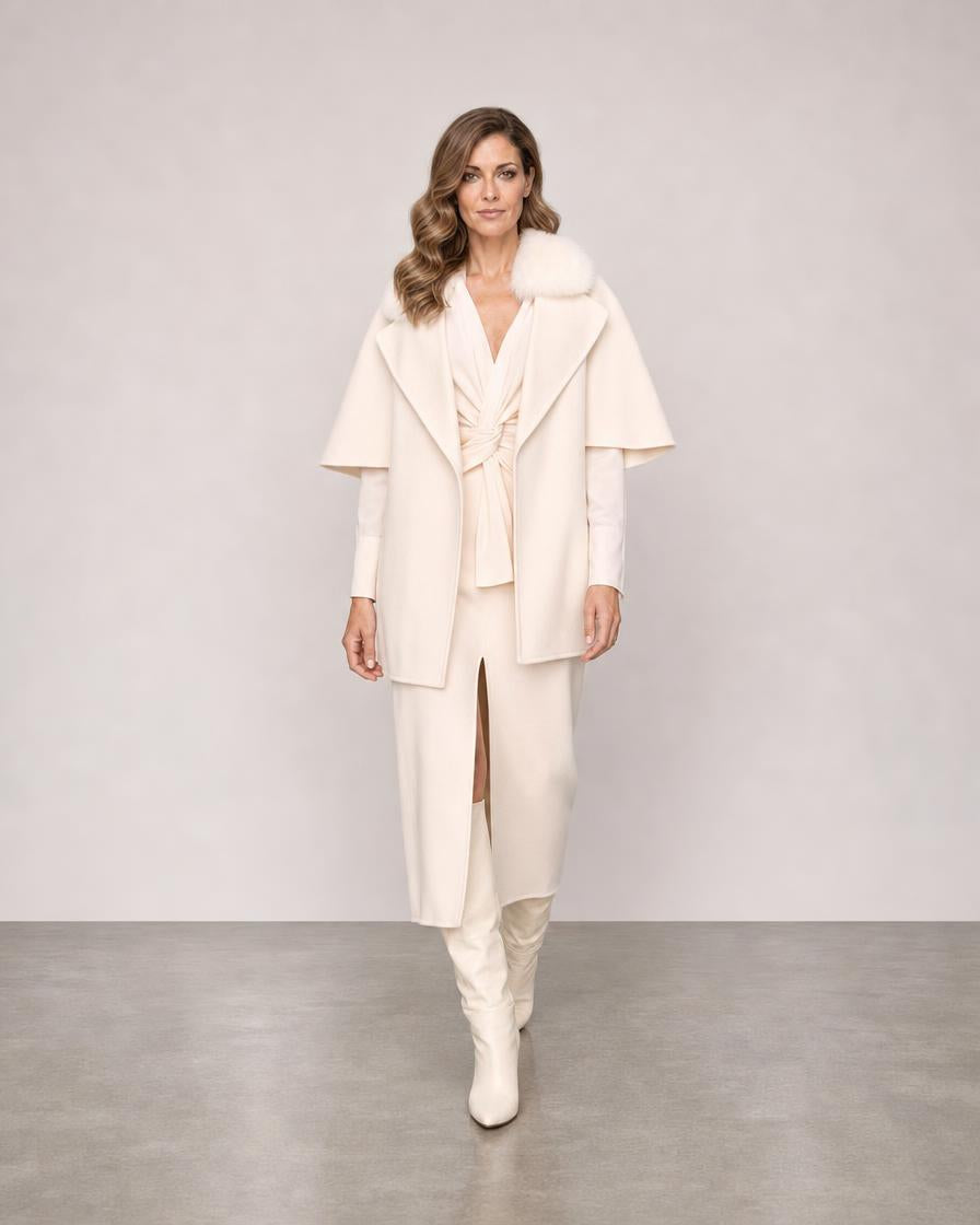 Short Sleeve Jacket - Ivory