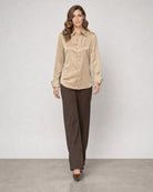 Slim Fit Blouse - Irish Cream