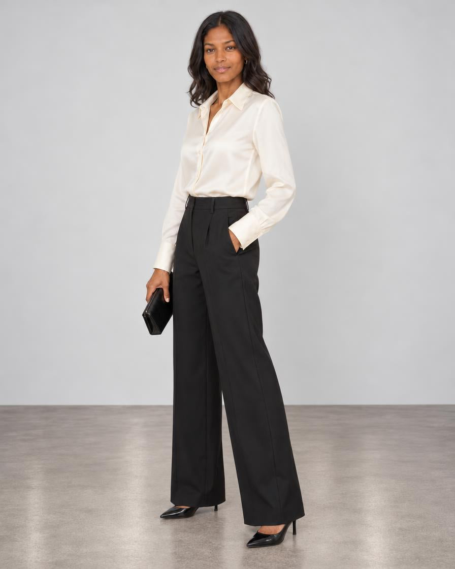 Slim Fit Blouse - Off White