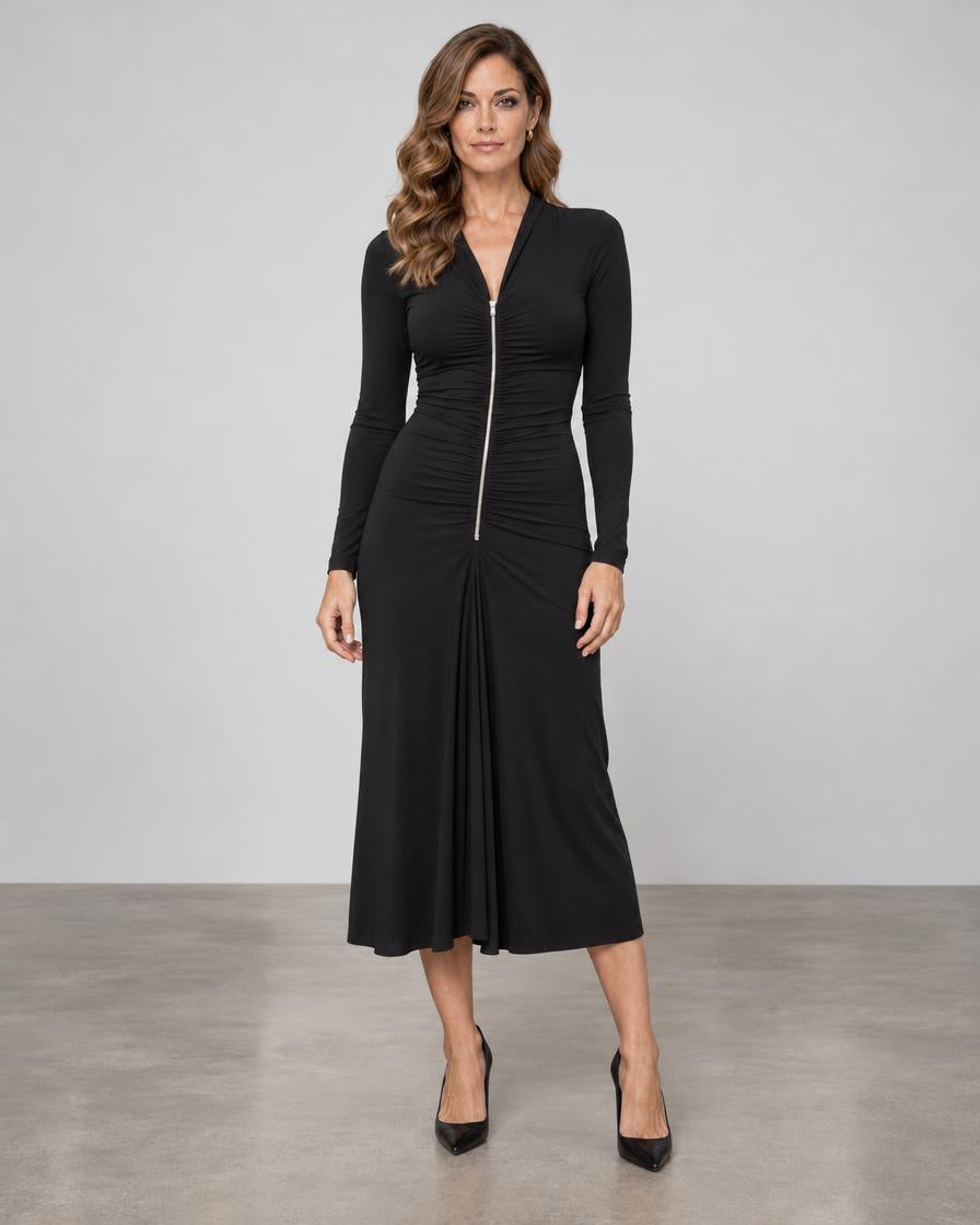 Opificio Modenese Zip Dress - Black
