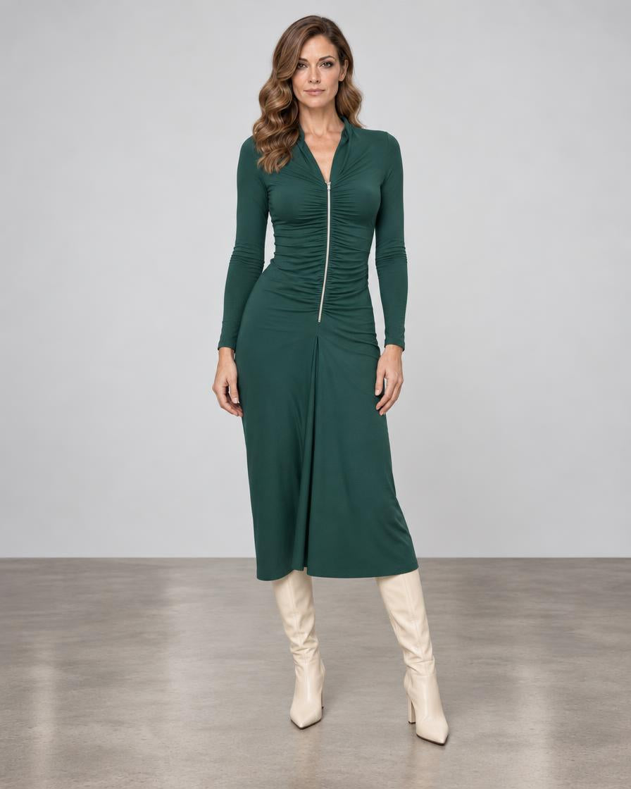 Zip Dress - Bottle