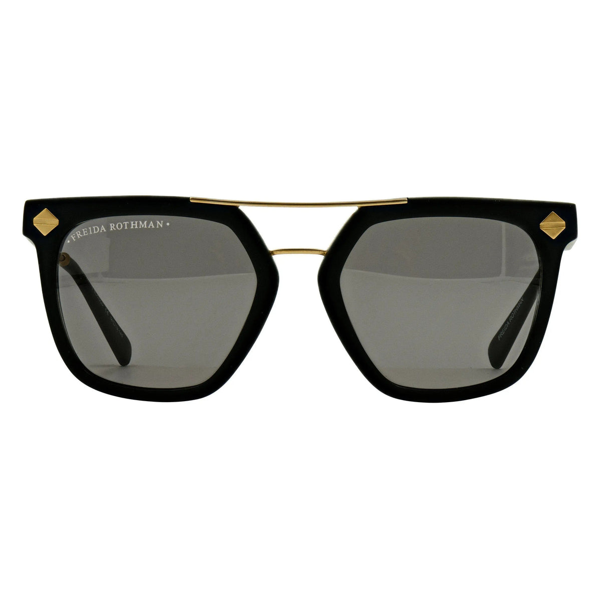 Freida Rothman Aviator Sunglasses beacon green gold new without case Madison Sunglasses Tortoiseshell & Gold by Freida Rothman main image 4