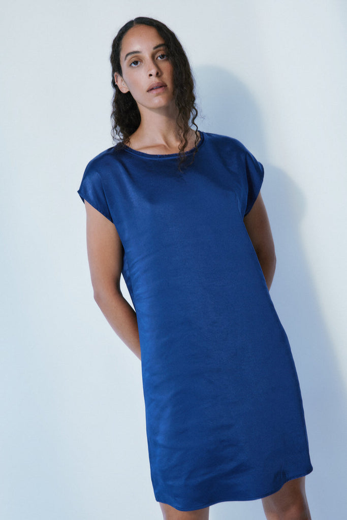 Ezra Satin Tee Dress