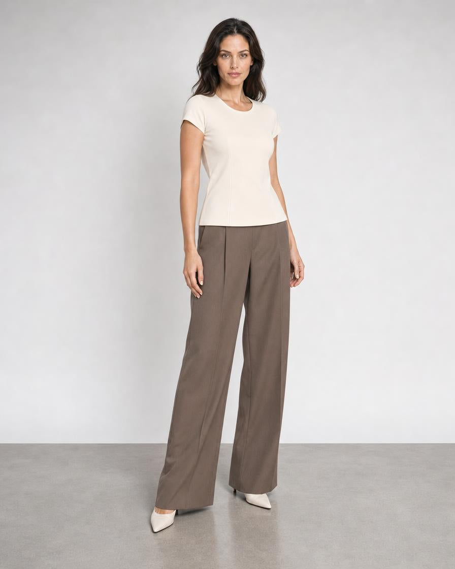 Colette Short Sleeve Top - Bone