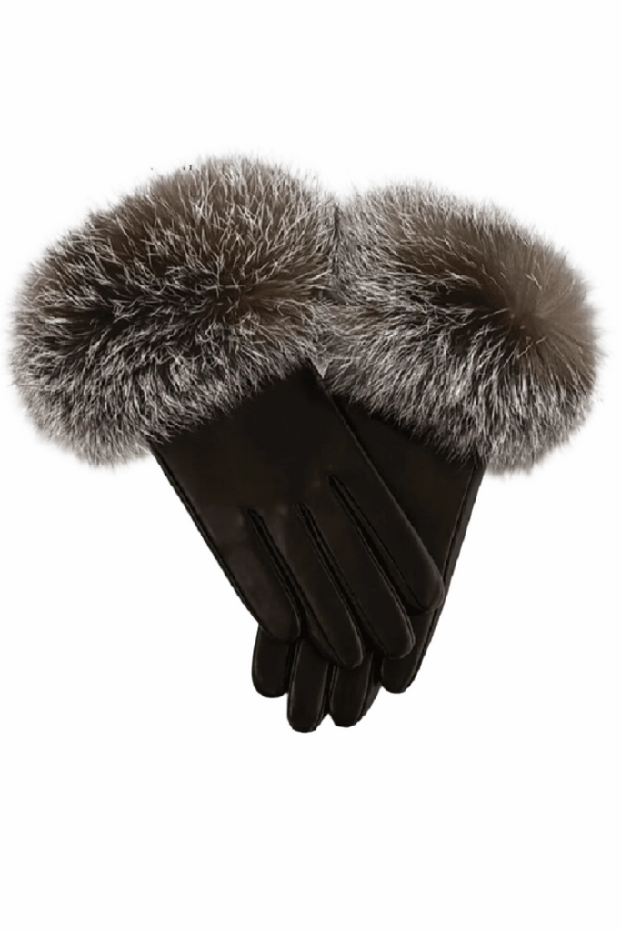 Brown Fox Leather Gloves