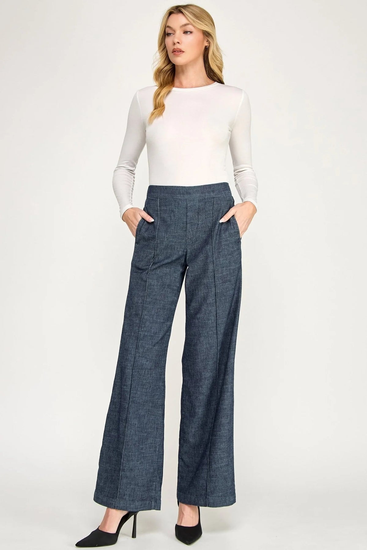 Scarlette Pull On Trouser - Stargazer