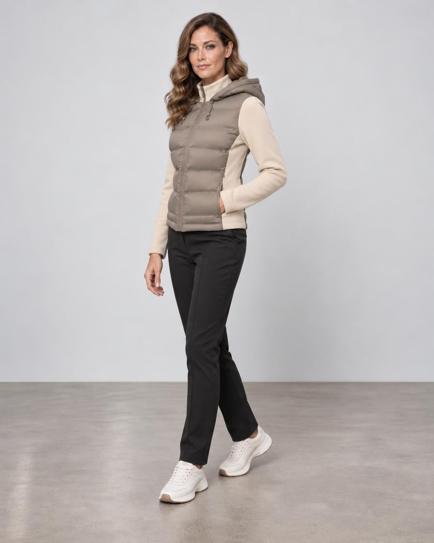 Tech Puffer Jacket - Taupe