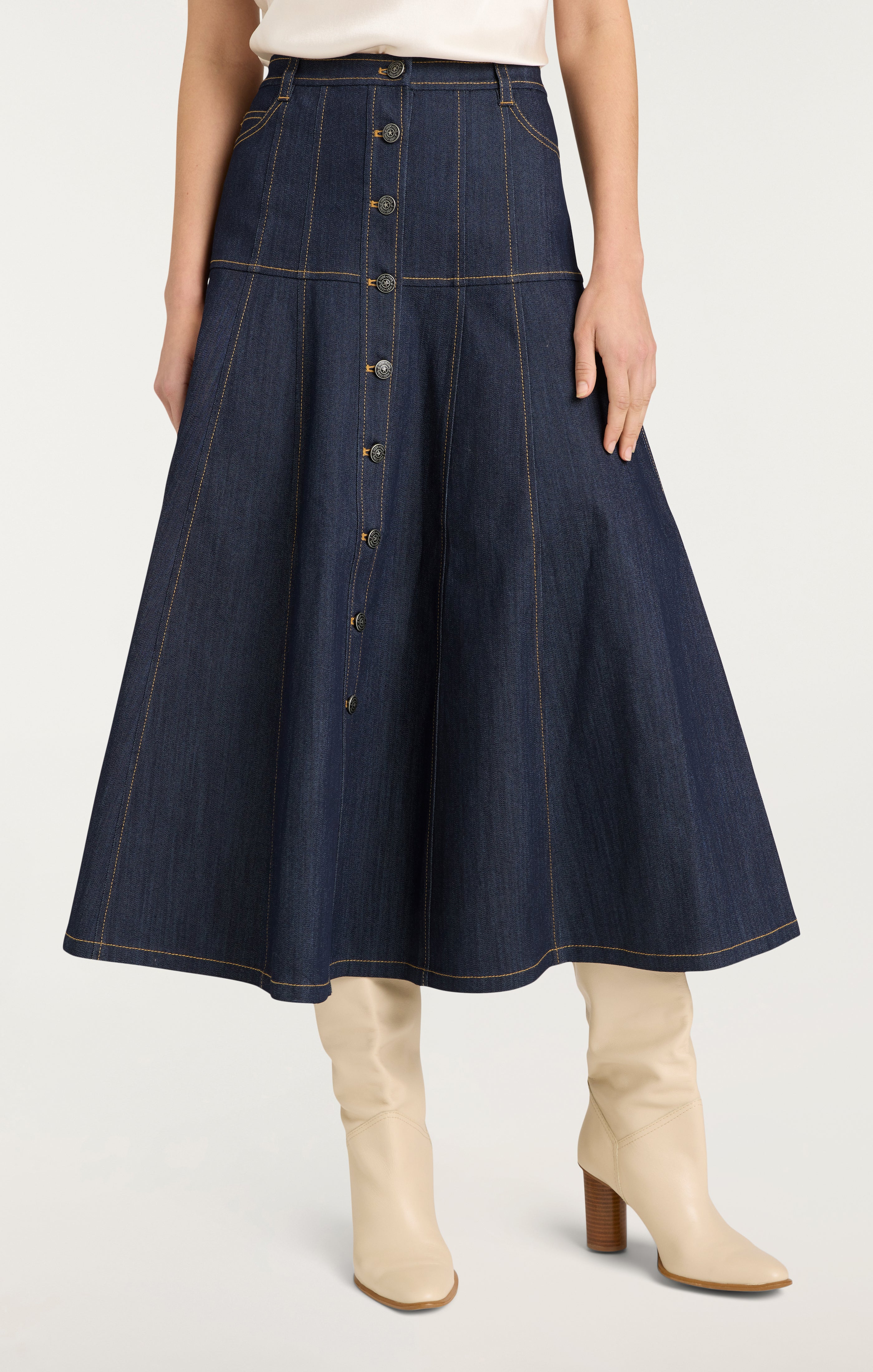Veena Skirt - Indigo