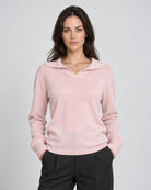 Polo Pullover Sweater - Soft Pink