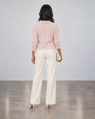 Polo Pullover Sweater - Soft Pink