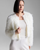 Fringe Coat - Snow Off White