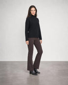 Textured Slouchy Funnel - Black