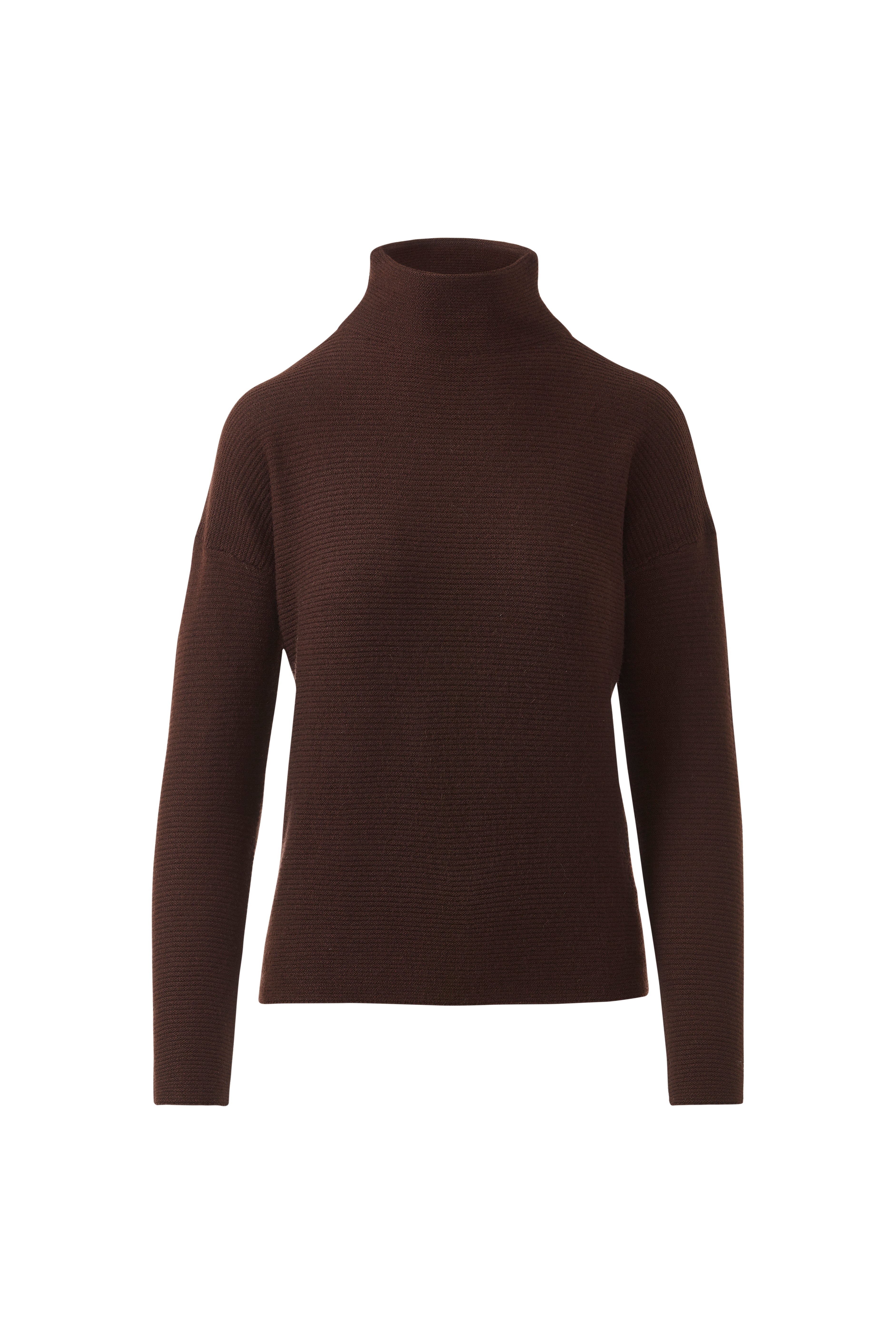 Textured Slouchy Funnel - Chocolate