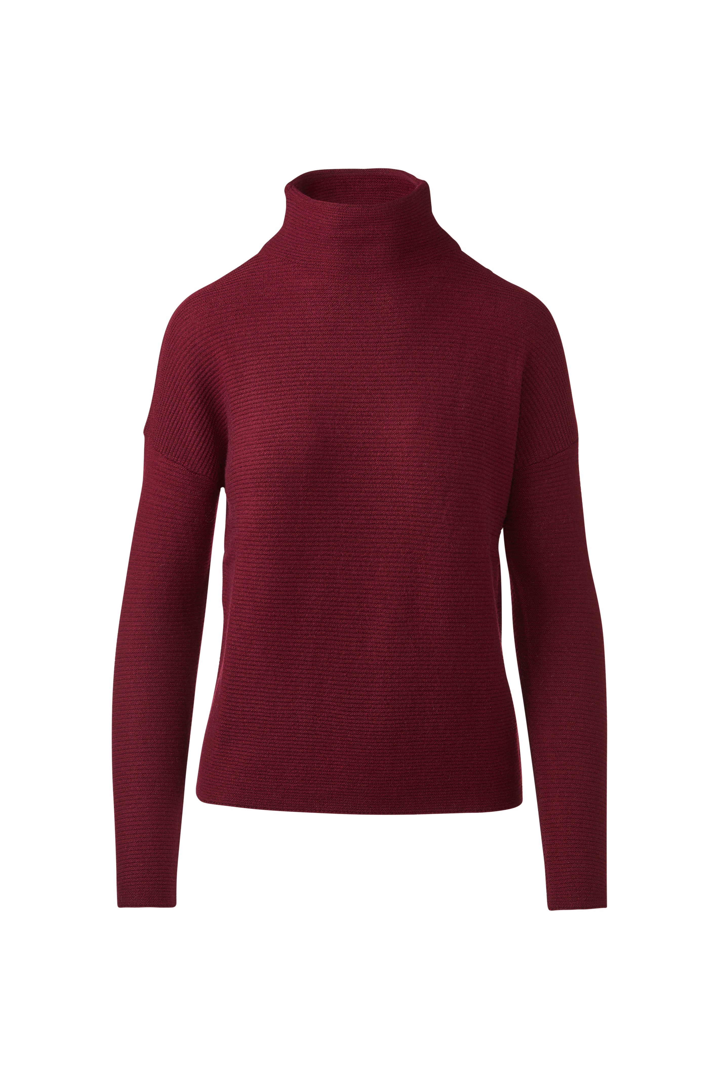 Textured Slouchy Funnel - Cordovan