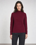 Textured Slouchy Funnel - Cordovan